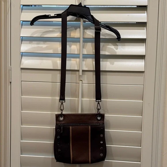 Hammitt Two-Tone Brown Leather Messenger Bag